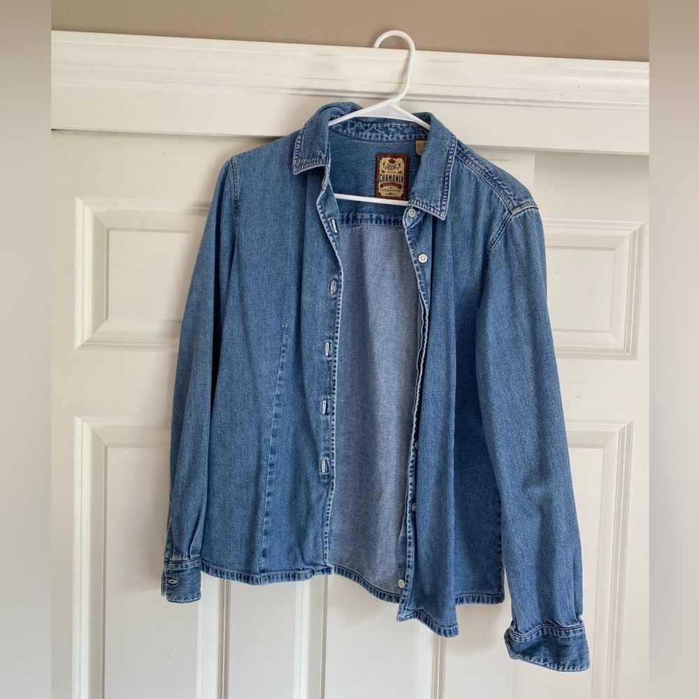 Vintage denim button down shirt